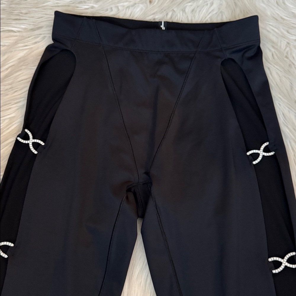 Adam Selman Crystal Cutout Legging size M - Picture 6 of 9